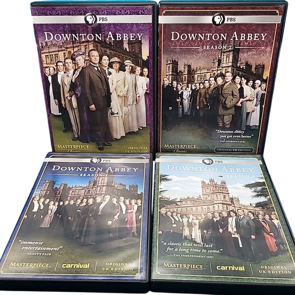 Downton Abbey DVD Lot Season 1 -4 UK Edition PBS Masterpiece‎ Classic